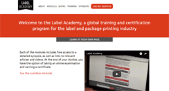 Desktop Screenshot of label-academy.com